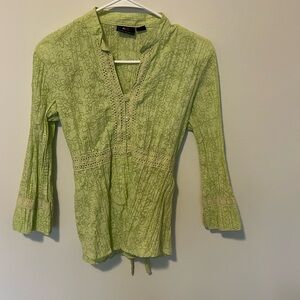 ALC size small green top
